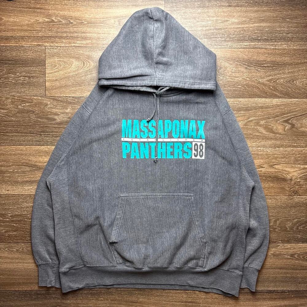 Grey 1998 'MASSAPONAX PANTHERS’ HS Pullover Hoodie